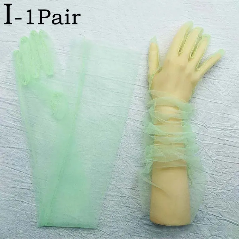 TEEK - Ultra Thin Tulle Elbow Gloves