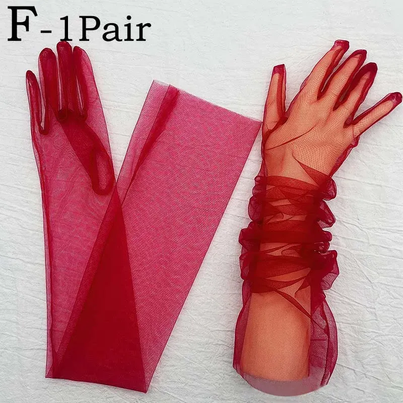 TEEK - Ultra Thin Tulle Elbow Gloves