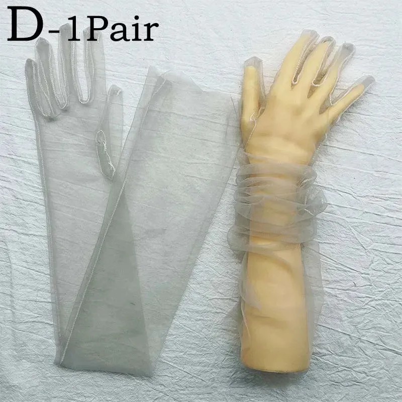 TEEK - Ultra Thin Tulle Elbow Gloves