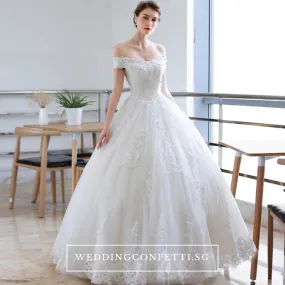 The Anna Wedding Bridal Off Shoulder Gown