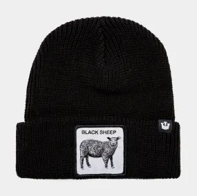 The Black Sheep Beanie Mens Hat (Black)