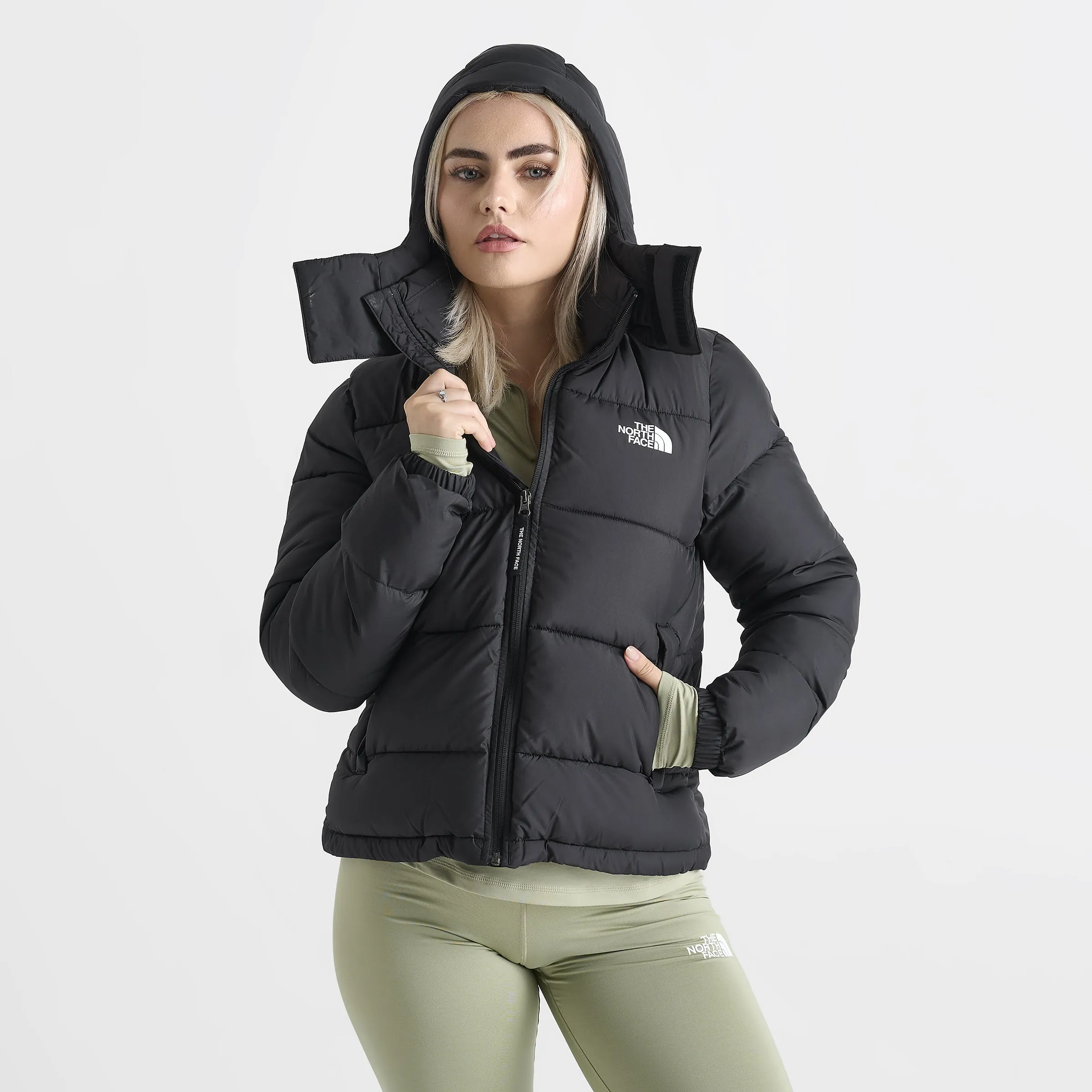 The North Face Women's Dome Puffy Puffer Jacket / Black