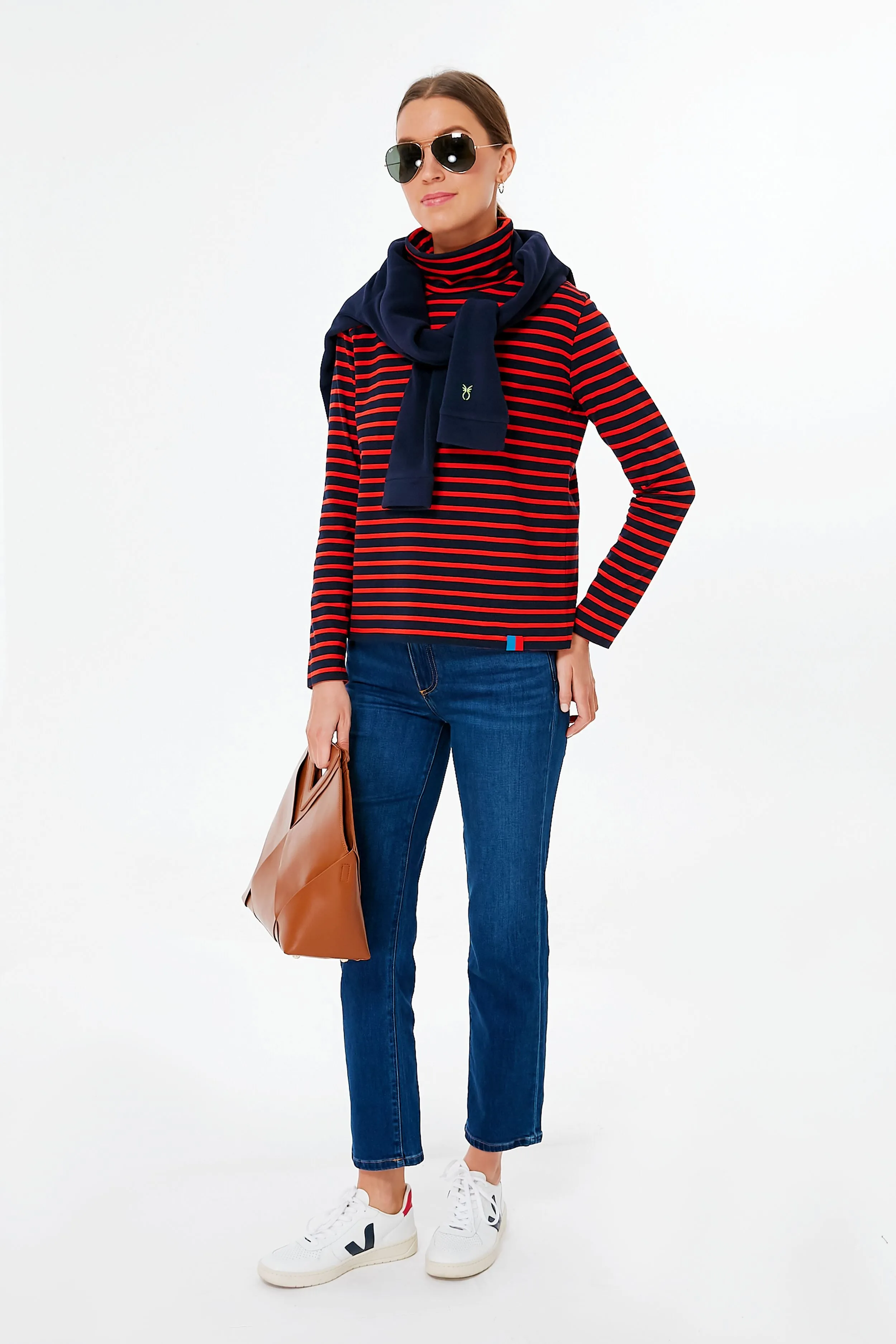 The Turtleneck Navy Poppy