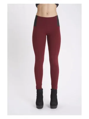 Thea - Burgundy 'Wonderpant' Leggings