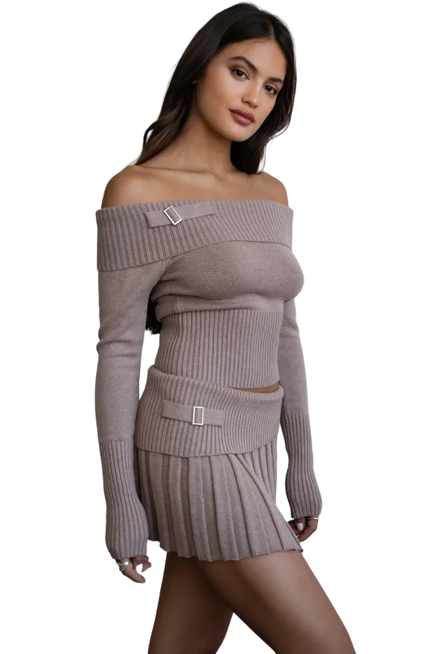 TIC TOC - "Bella Ski"- Knit Cozee Skirt Set