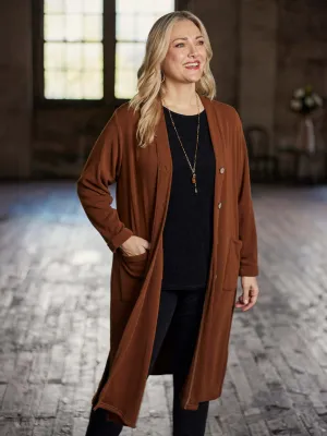 Toffee Longline Cardigan