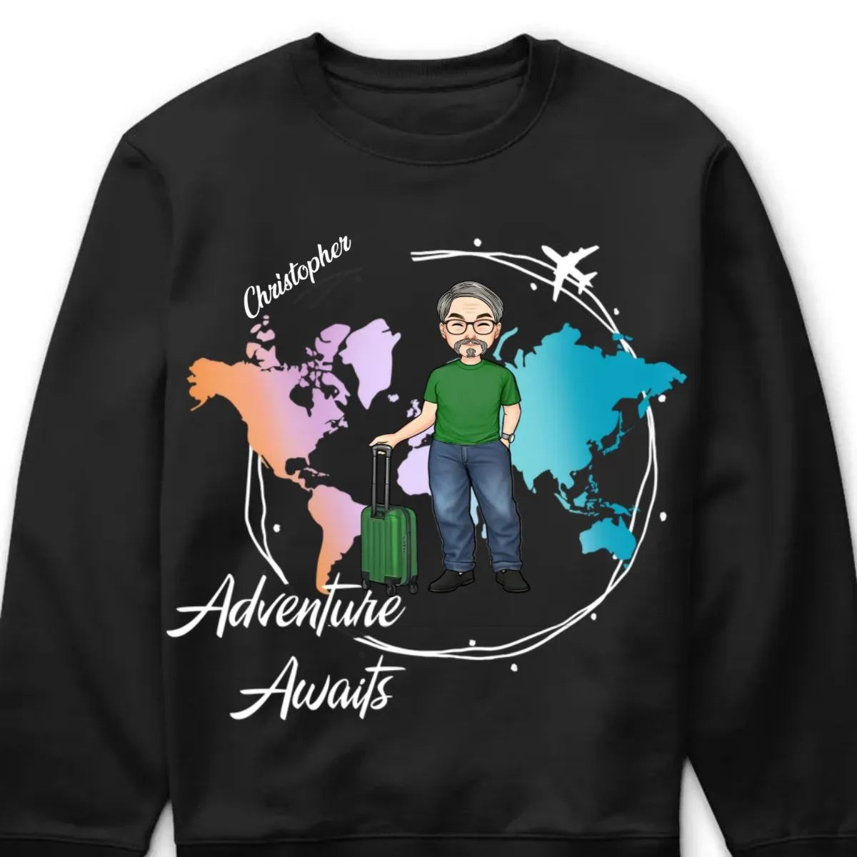 Travel Lovers - Adventure Awaits - Personalized Unisex T-shirt, Hoodie, Sweatshirt