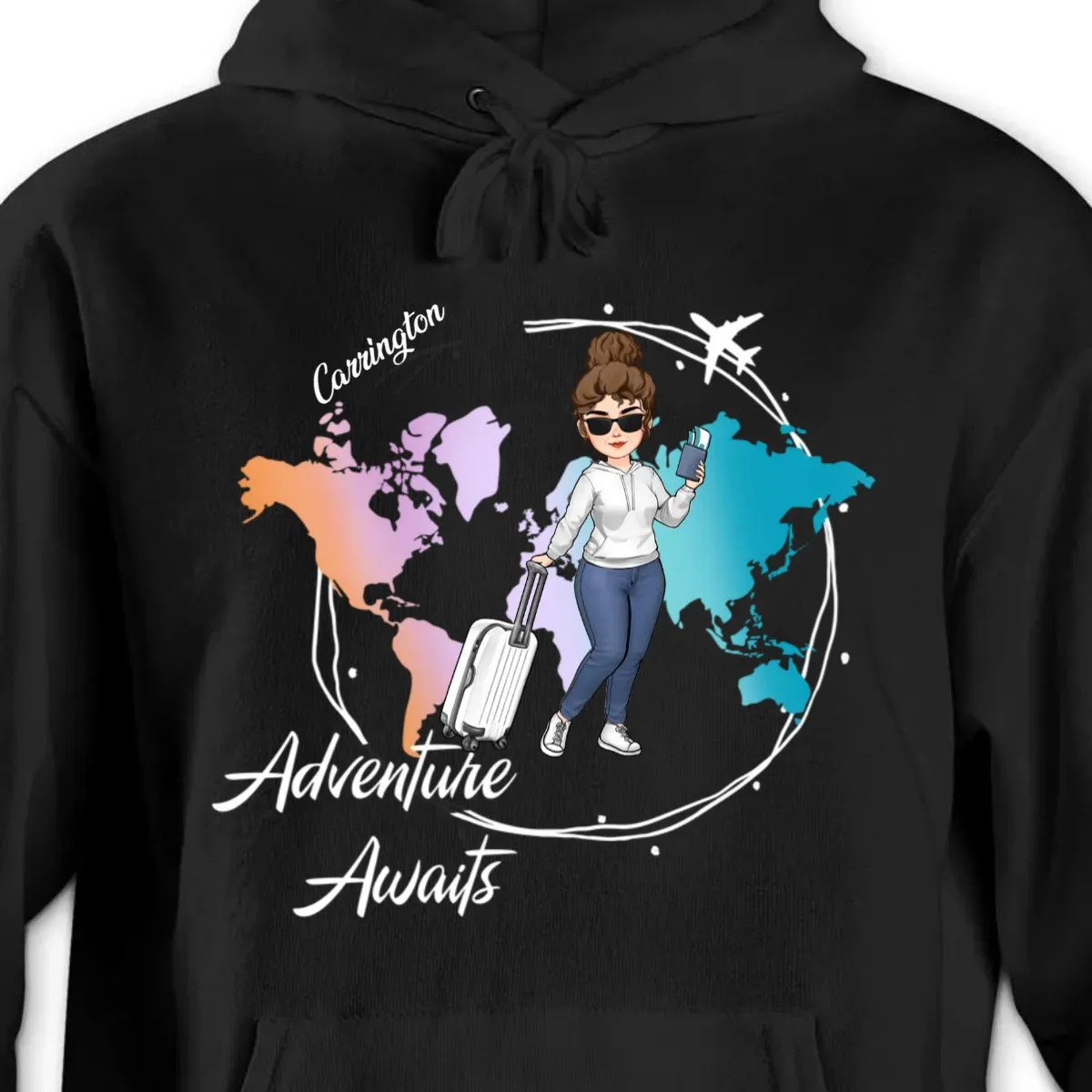 Travel Lovers - Adventure Awaits - Personalized Unisex T-shirt, Hoodie, Sweatshirt