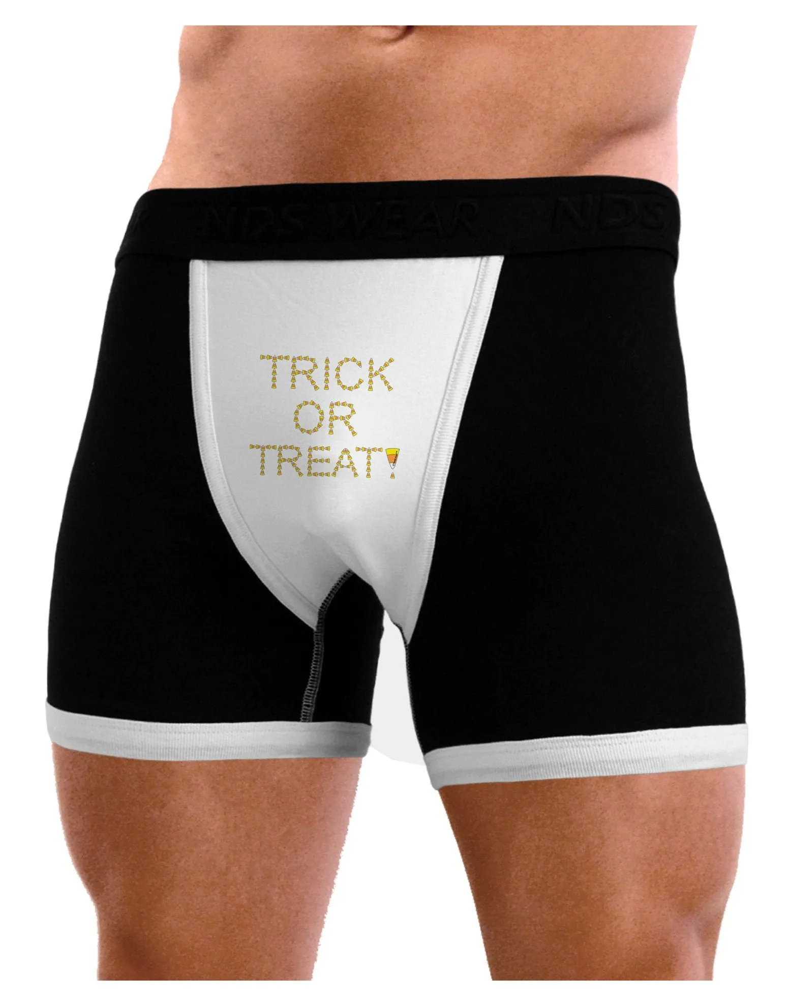 Trick or Treat Candy Corn Halloween Mens Boxer Brief Underwear