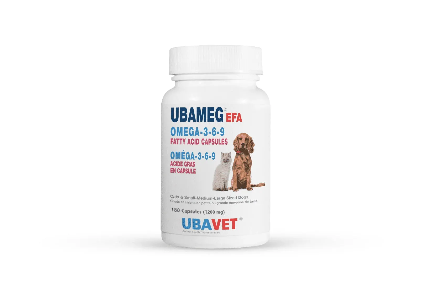 Ubavet UbaMeg Omega 3-6-9 1200mg Fatty Acid Capsules