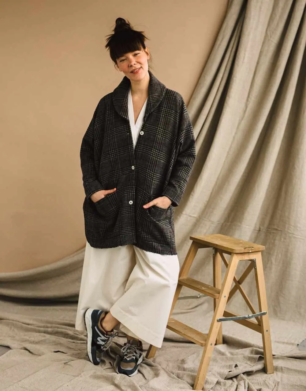 Unisex Coat Zero Waste Sewing Pattern PDF, Birgitta Helmersson