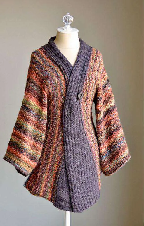 Universal Yarn's Reika Kimono Cardigan by Amy Gunderson