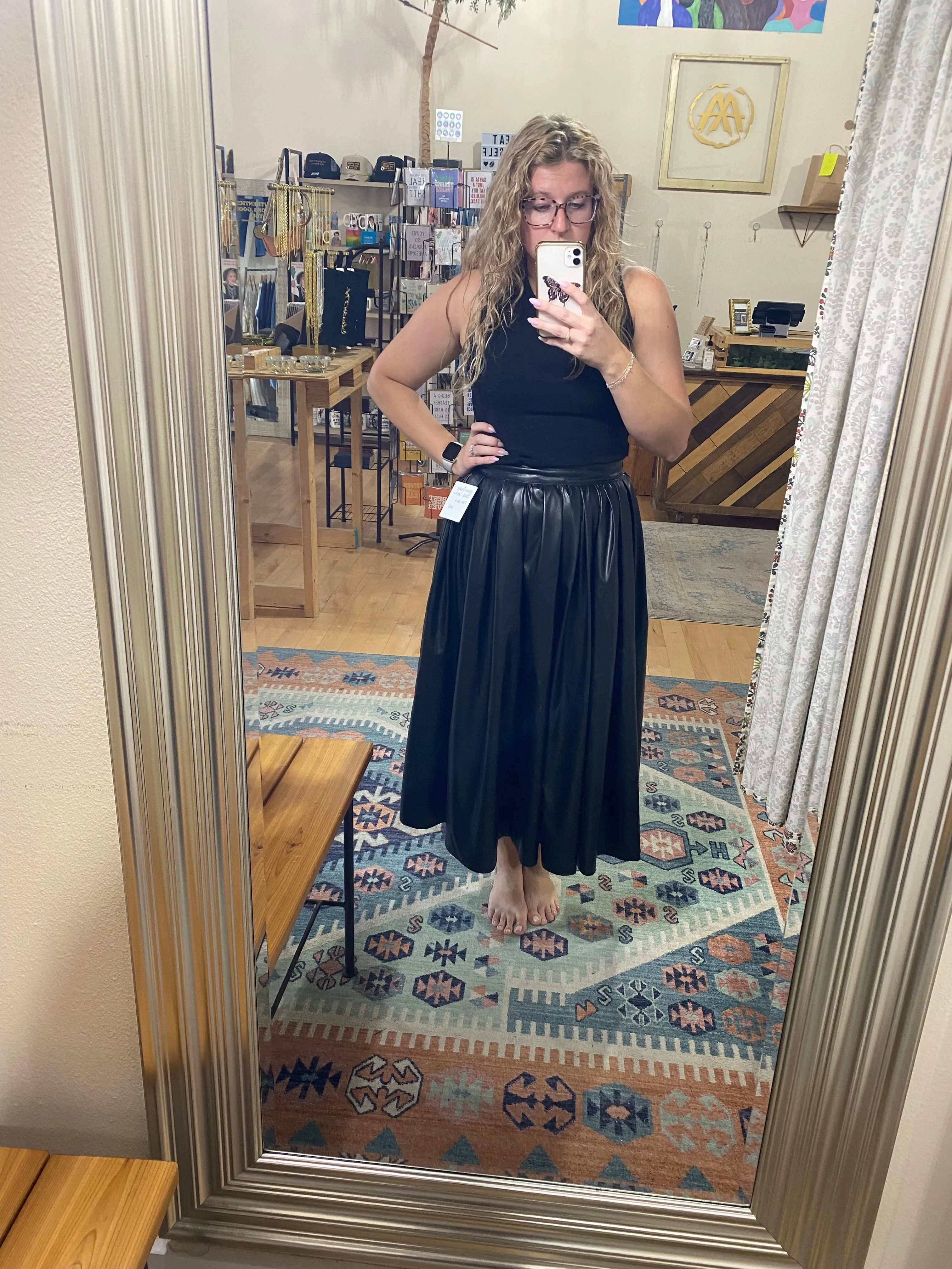 Urban Daizy Black Leather Maxi Skirt Ks Boutique