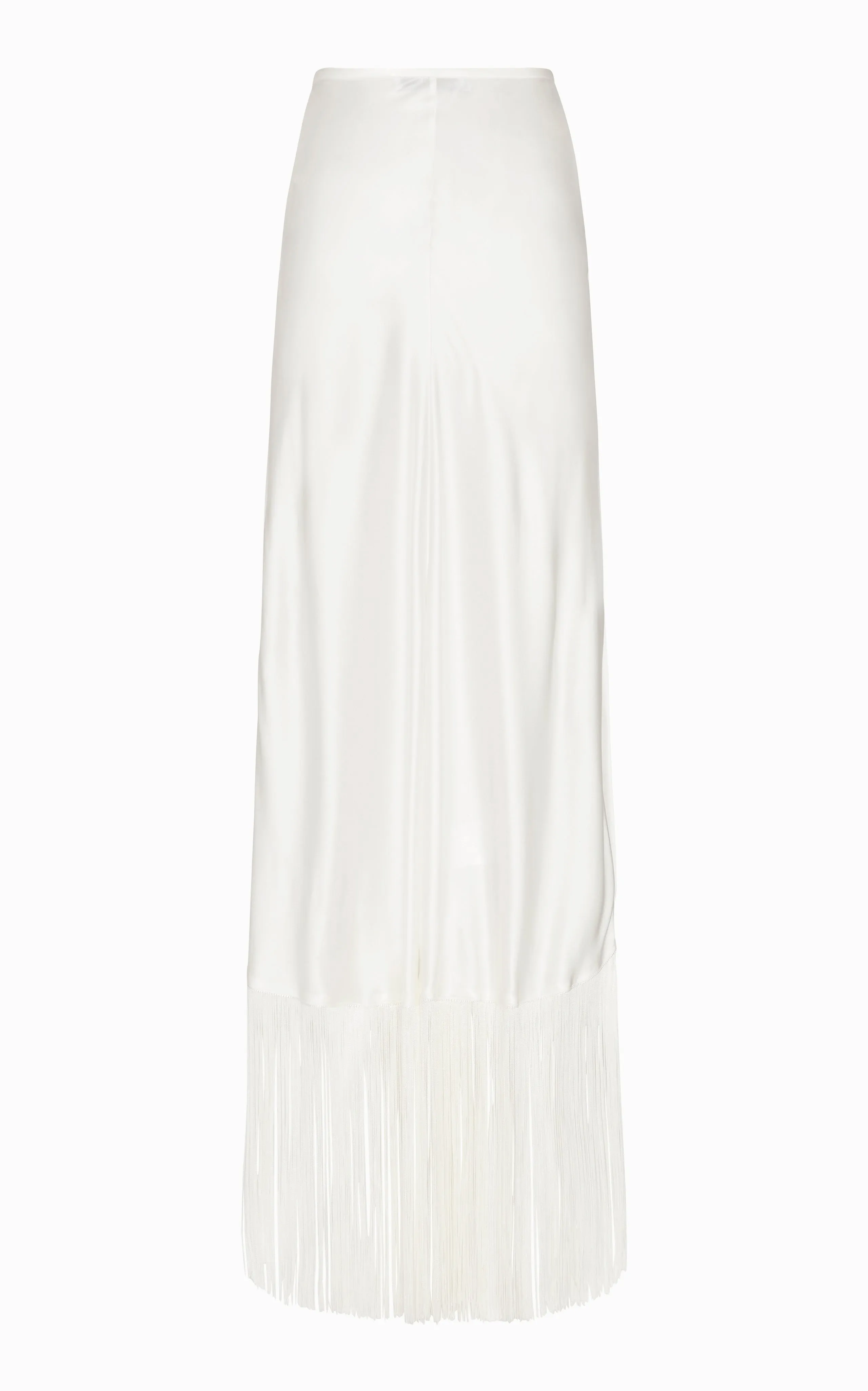 Urchin Fringed Slip Skirt | Ivory