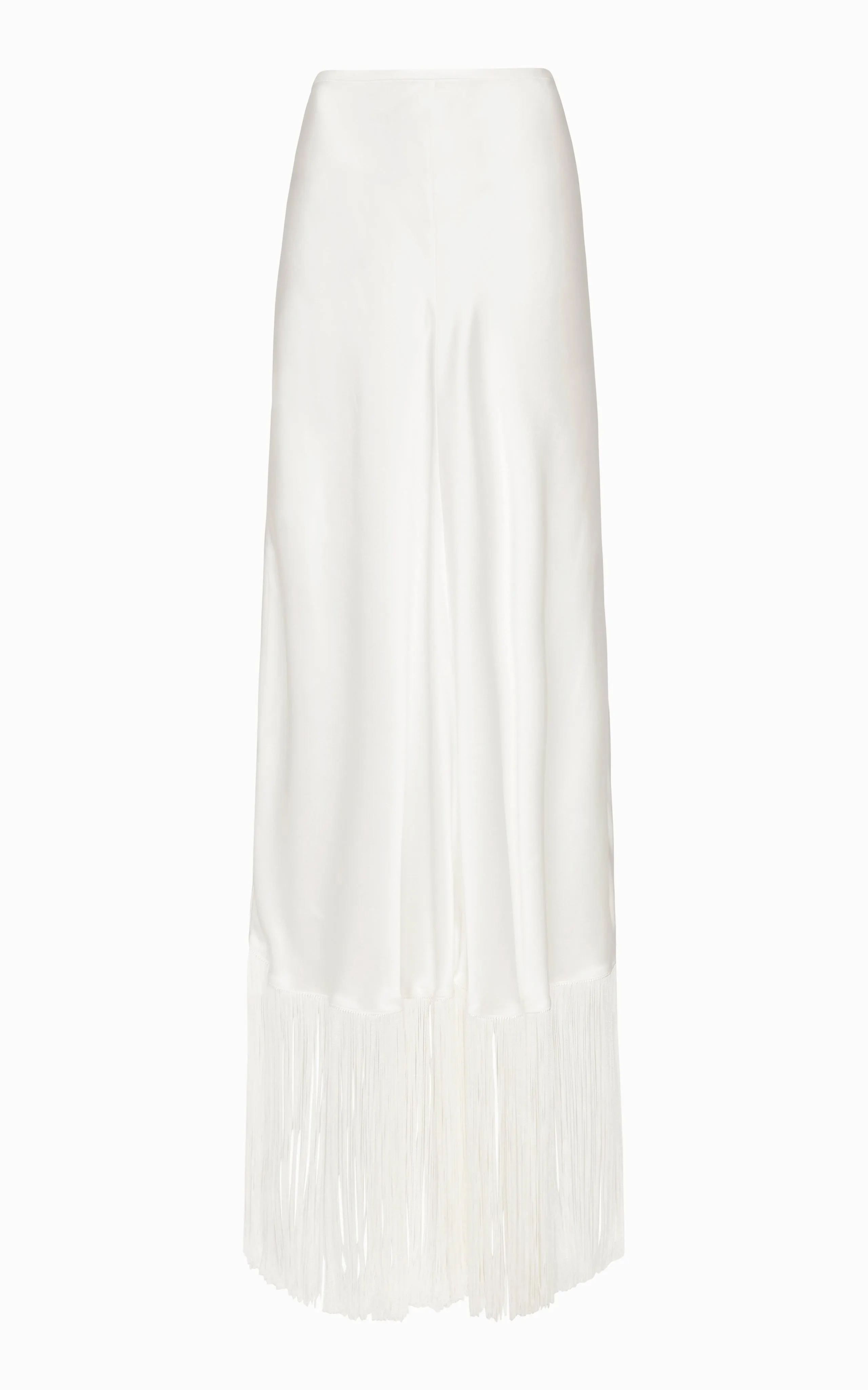 Urchin Fringed Slip Skirt | Ivory