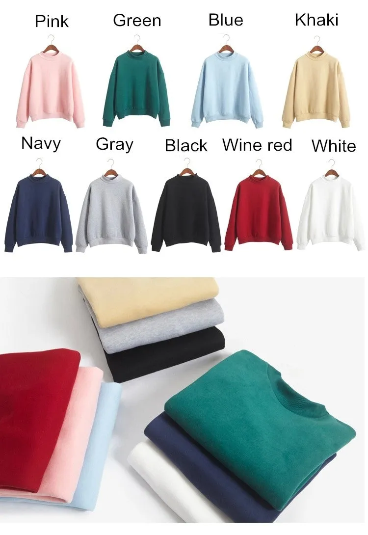 VenusFox Women Coat Winter Loose Fleece Hoodies Pullover Thick Knit Sweatshirt