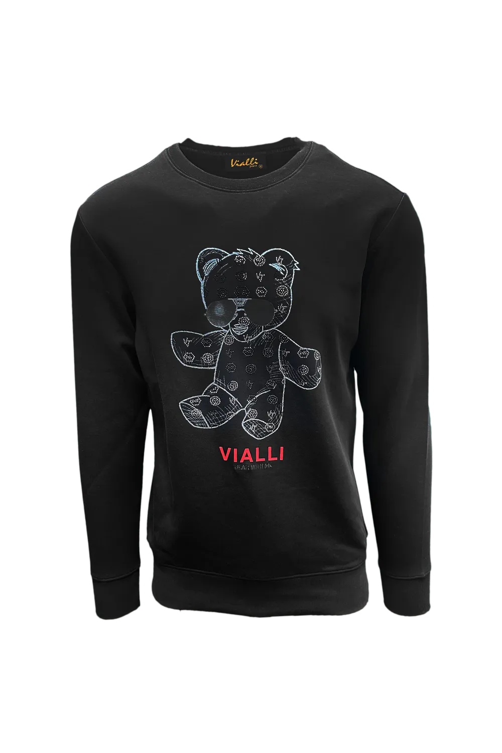 Vialli Geara Black Teddy Sweater