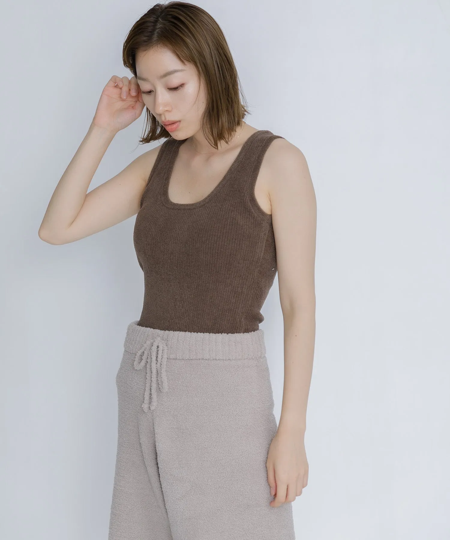 【WOMEN】nestwell PARAKEET - RIB KNIT CAMI TOP -