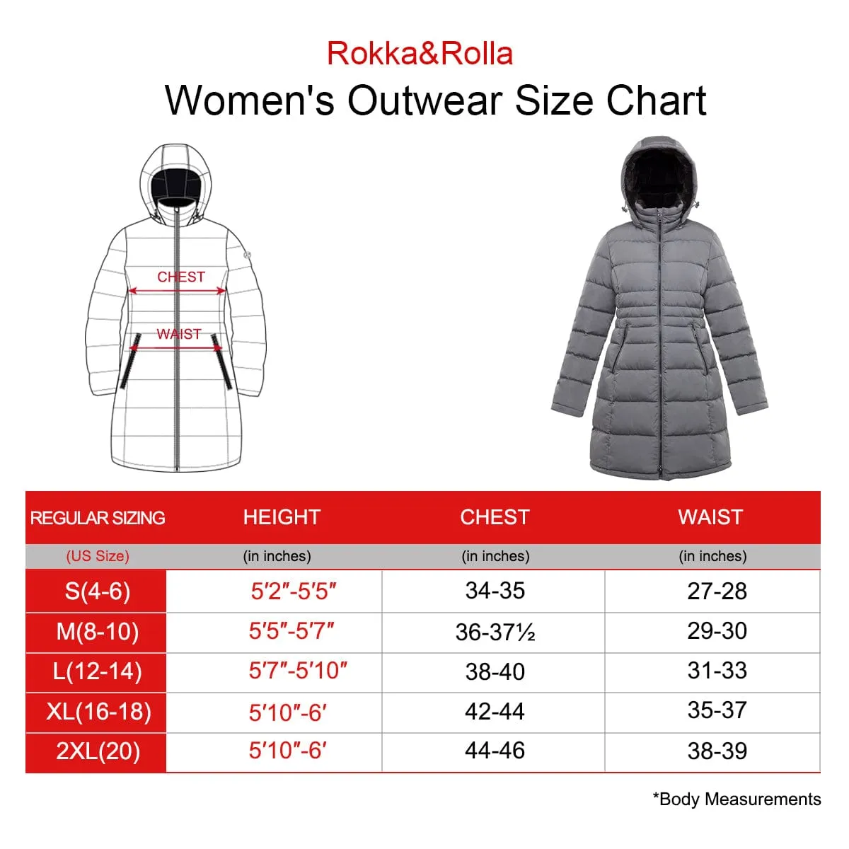 Women's Heavy Long Puffer Jacket Winter Coat