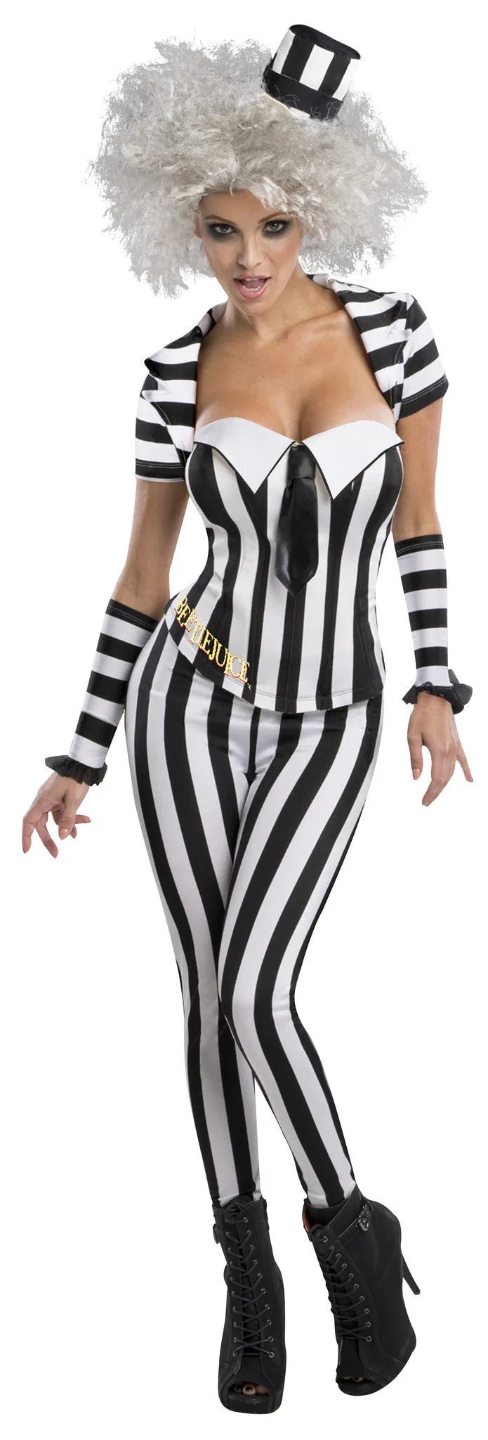 Womens/Teens Beetlejuice Corset Costume